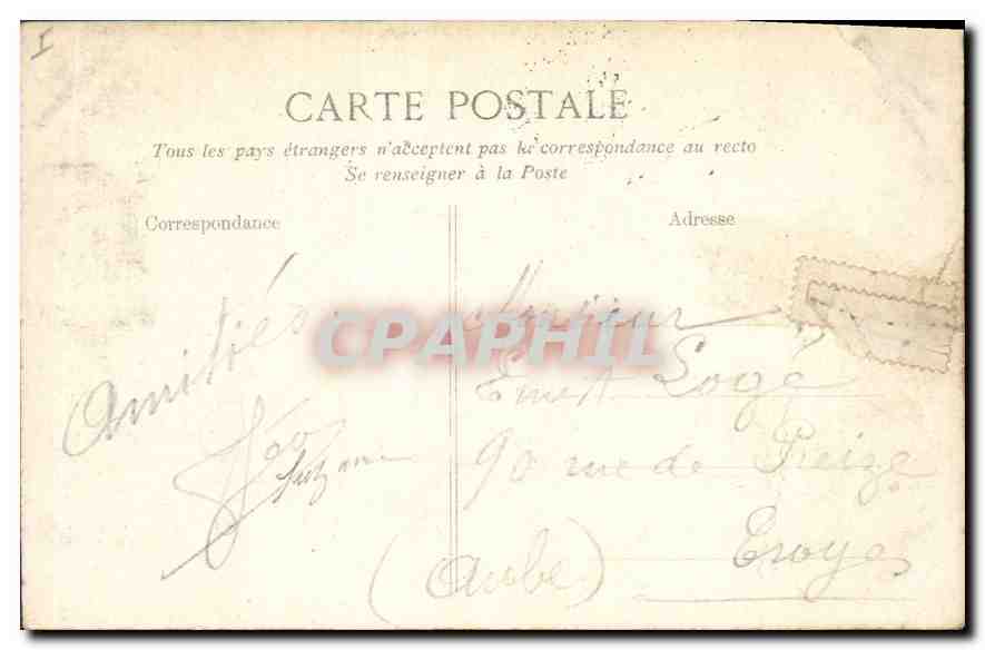 CPA Versailles Le Palais  — Verso