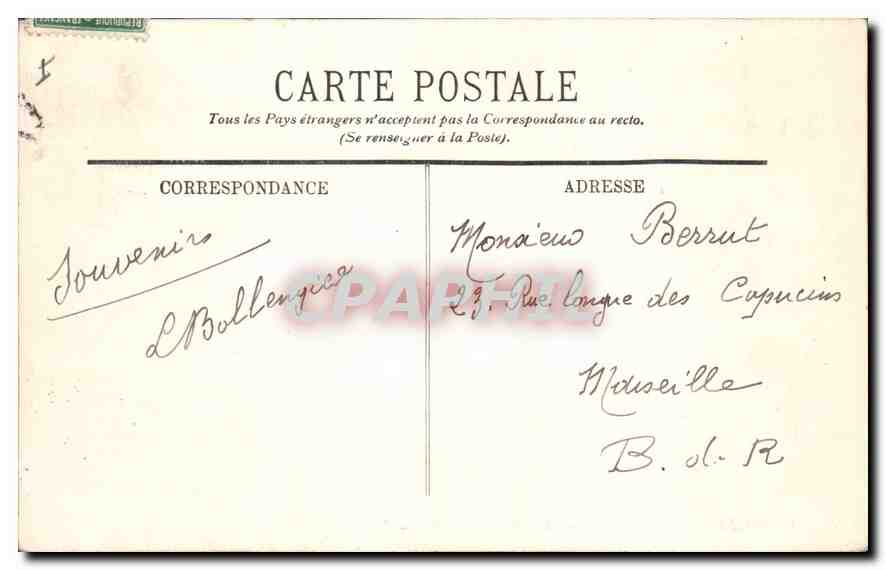 CPA Versailles Les Jardins Les bains d'Apollon — Verso