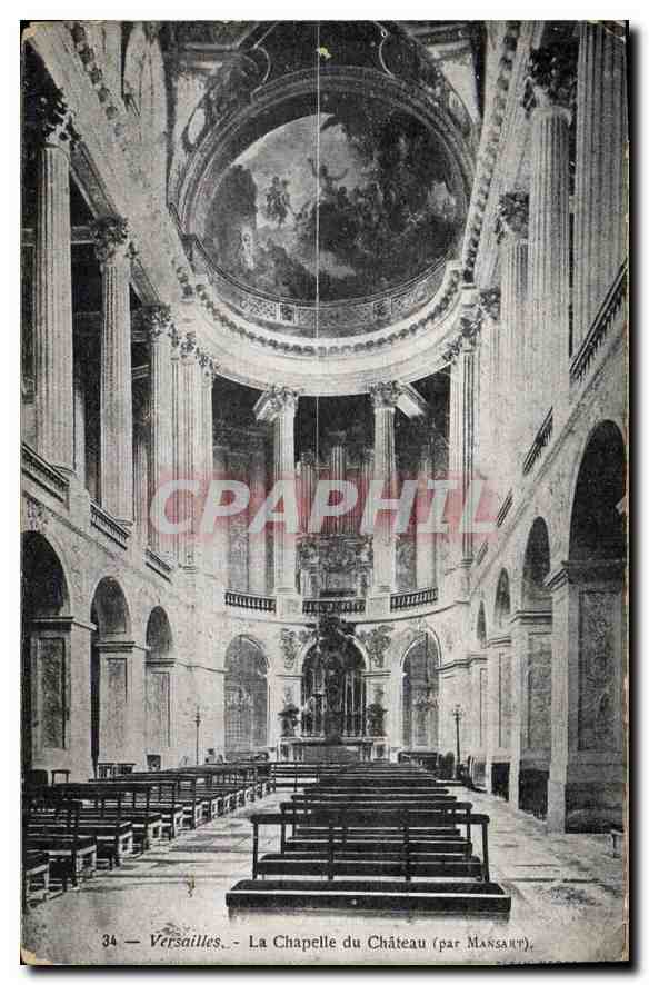 CPA Versailles La Chapelle du Chateau Orgue