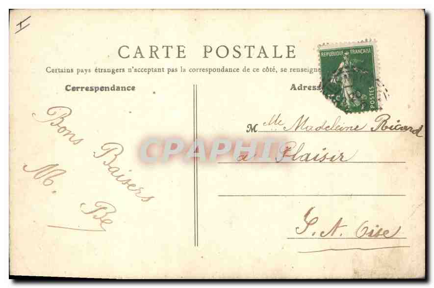 CPA Versailles S et O Le Parc Entree des Quinconces  — Verso