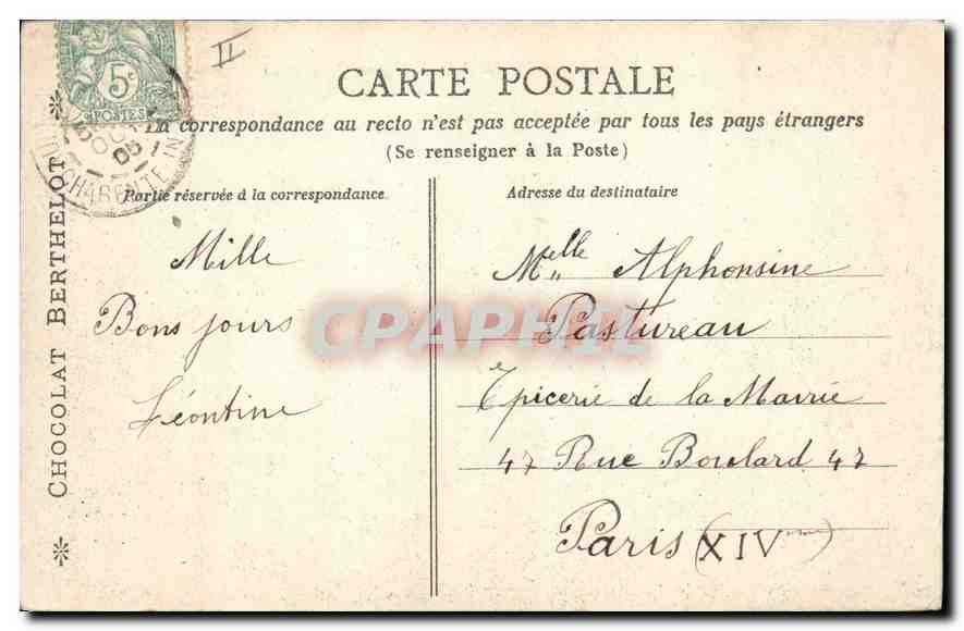 CPA Versailles La Cour d'Honneur du Chateau  — Rückseite