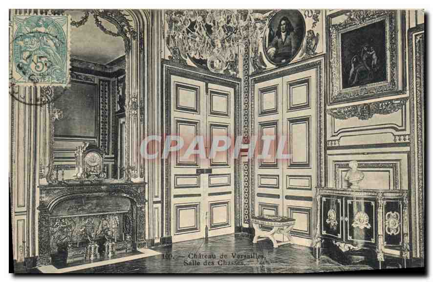 CPA Chateau du Versailles Salle des Chasses 