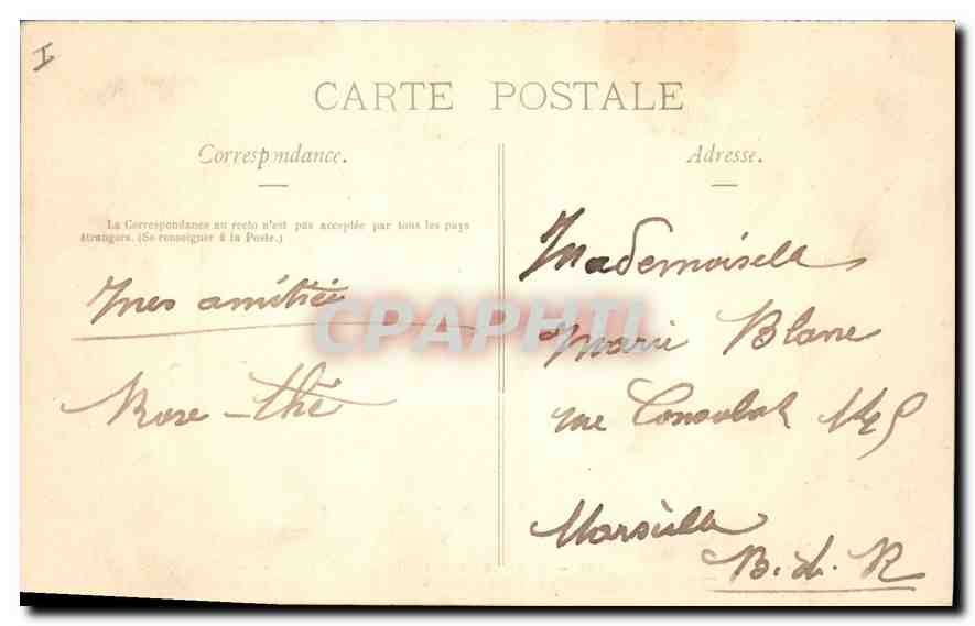 CPA Chateau du Versailles Salle des Chasses  — Verso