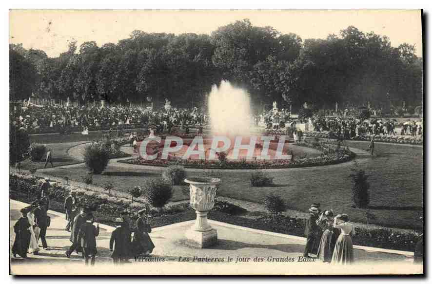 CPA Versailles Les Parterres le four des Grandes 