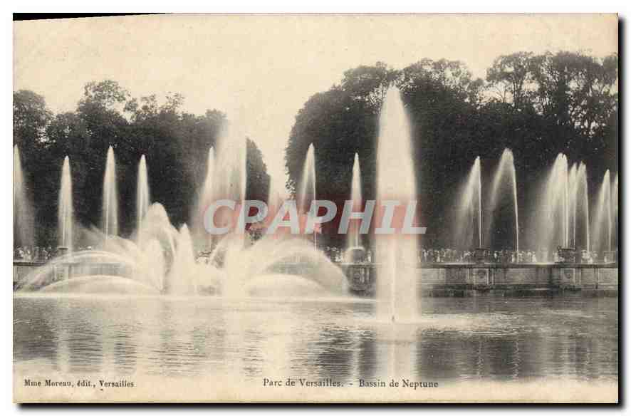 Parc de Versailles - Bassin de Neptune — Mme Moreau, édit, Versailles