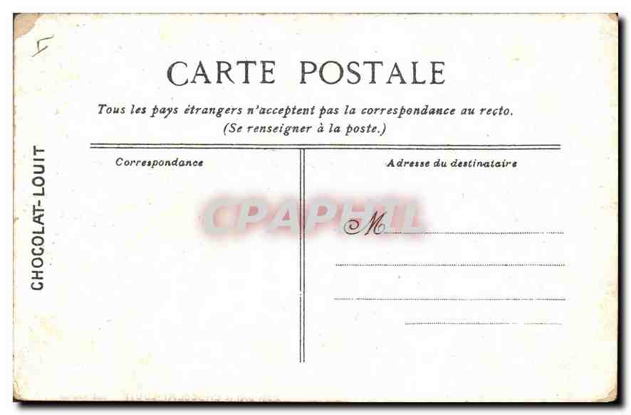 CPA Versailles L'Hotel de Ville  — Verso