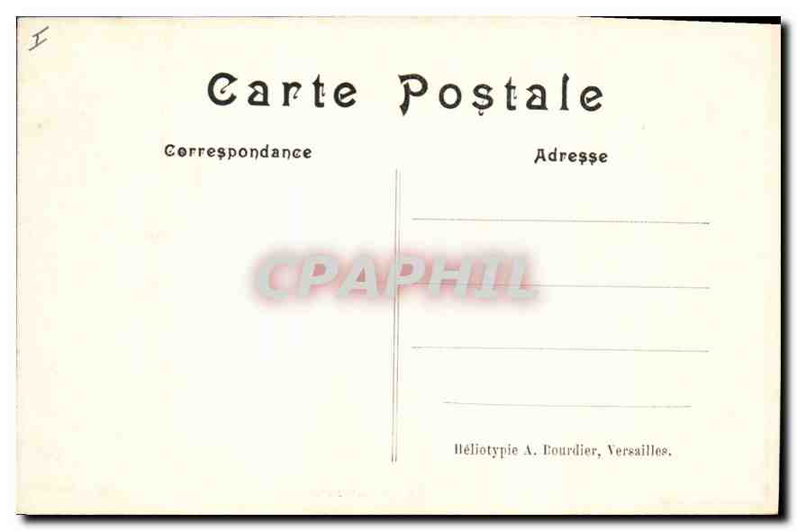 CPA Parc de Versailles Combat d'animaux  — Rückseite