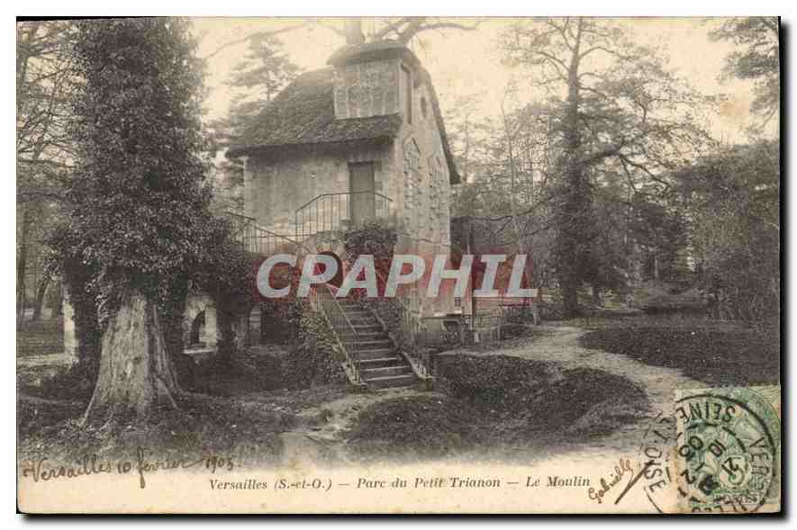 CPA Versailles S et O Parc du Petit Trianon Le Moulin 