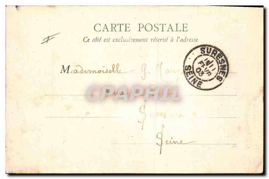 CPA Versailles S et O Parc du Petit Trianon Le Moulin  — Verso