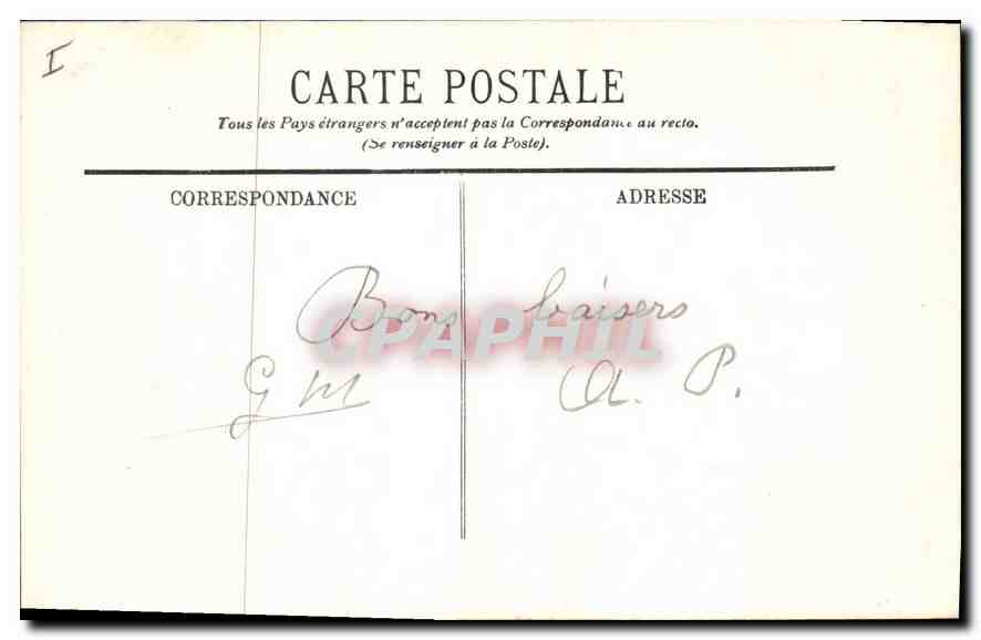 CPA Versailles Le Chateau Vue Generale  — Verso
