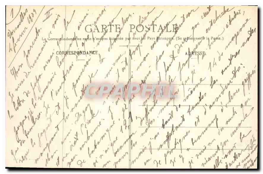Versailles - La Flottille — Collection des Galeries Modernes, n° 118 — Rückseite