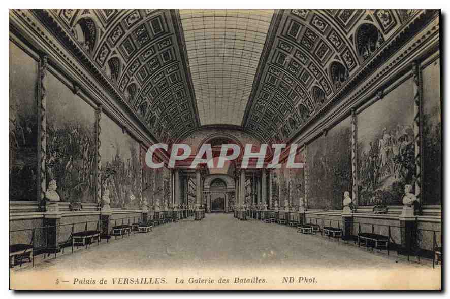 CPA Palais de Versailles Le Galerie des Batailles 