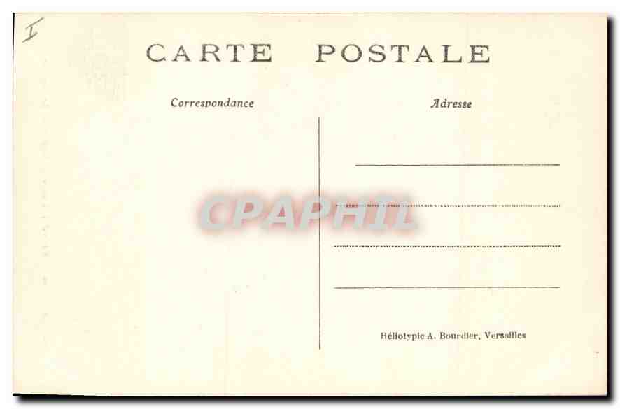 CPA Versailles Grand Trianon Bassin de la Vasque  — Verso