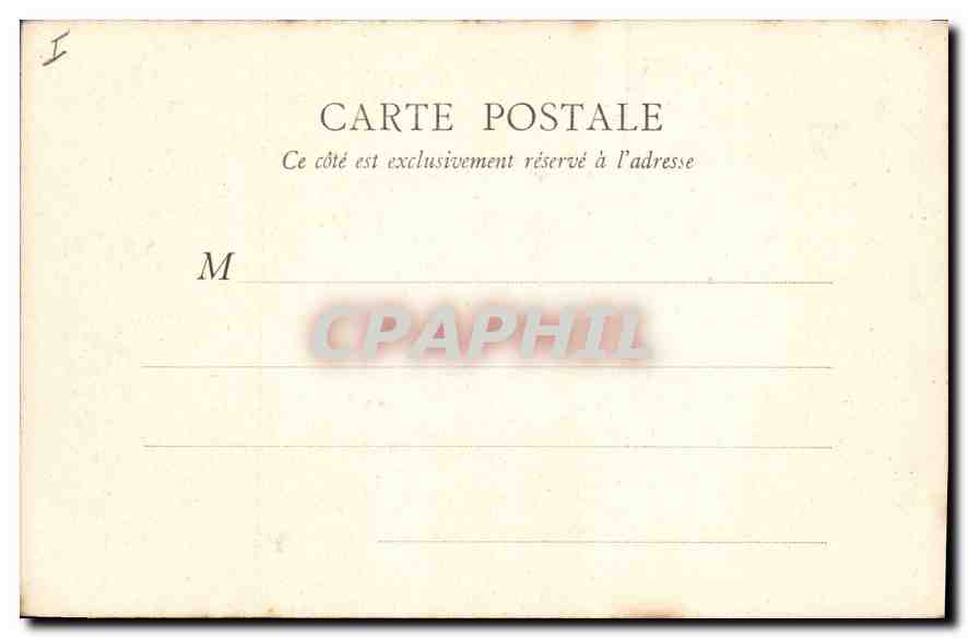 CPA Versailles Grand Trianon Salon de la Reine  — Verso