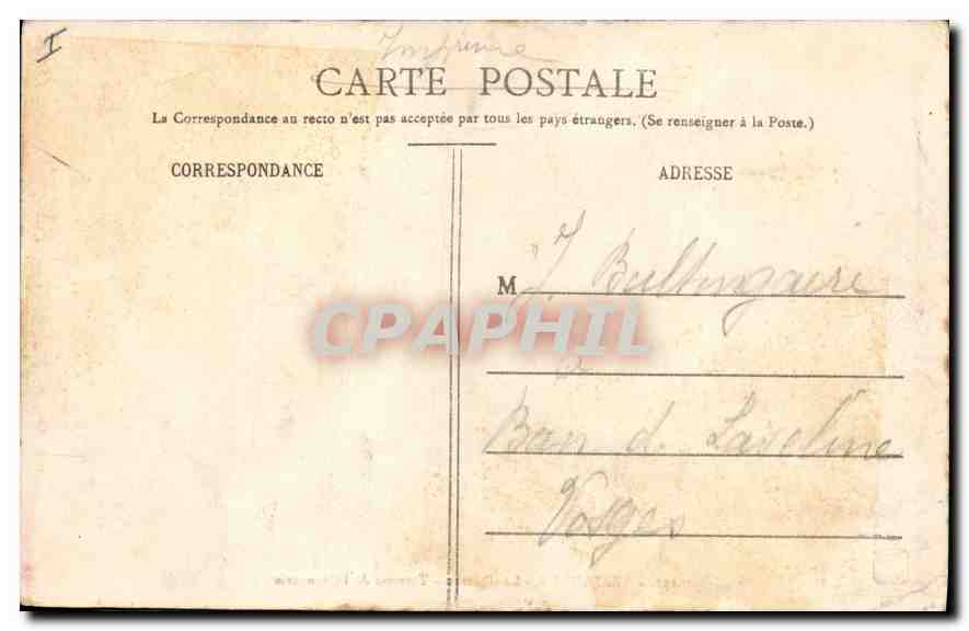 CPA Versailles Le Chateau Terrasse de l'Orangerie  — Verso