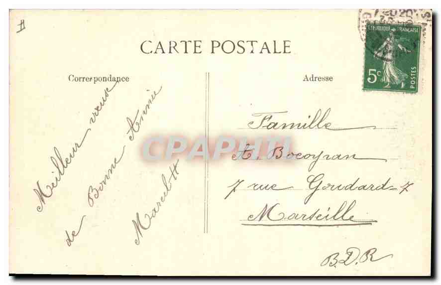 CPA Souvenir de Versailles  — Verso