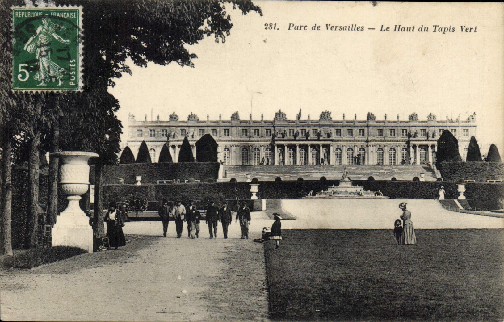 CPA Parc de Versailles Le Haut du Tapis Vert 