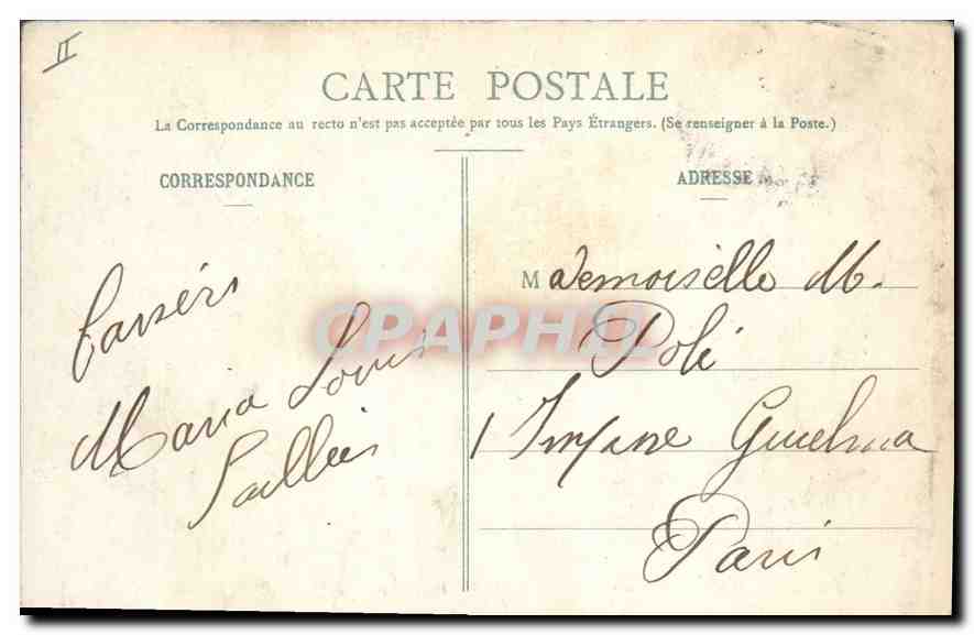 Parc de VERSAILLES - La Flottille du Canal — Mme Moreau, édit. Versailles — Verso