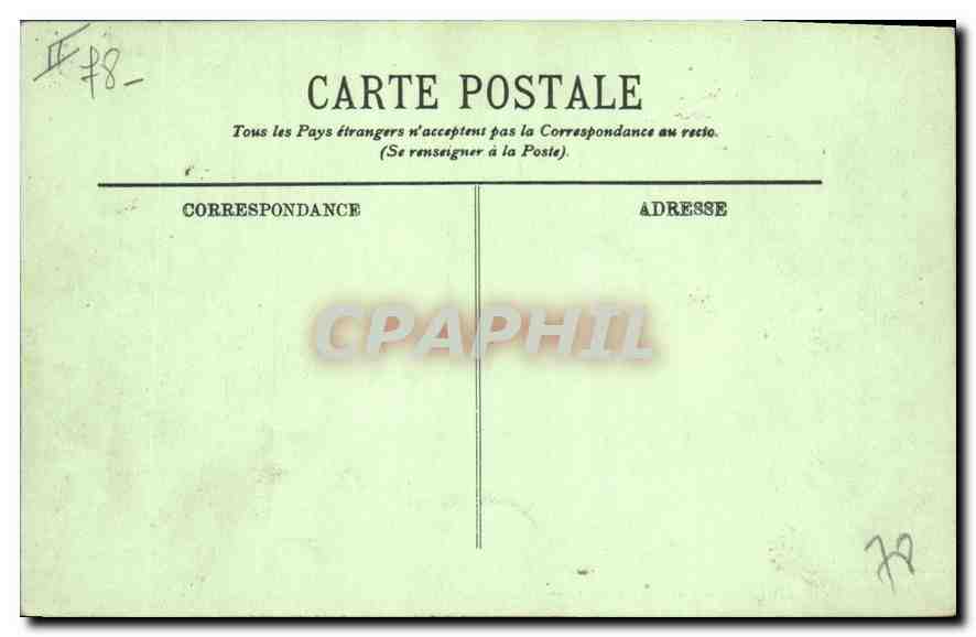 CPA Versailles Vue dans le Parc  — Verso