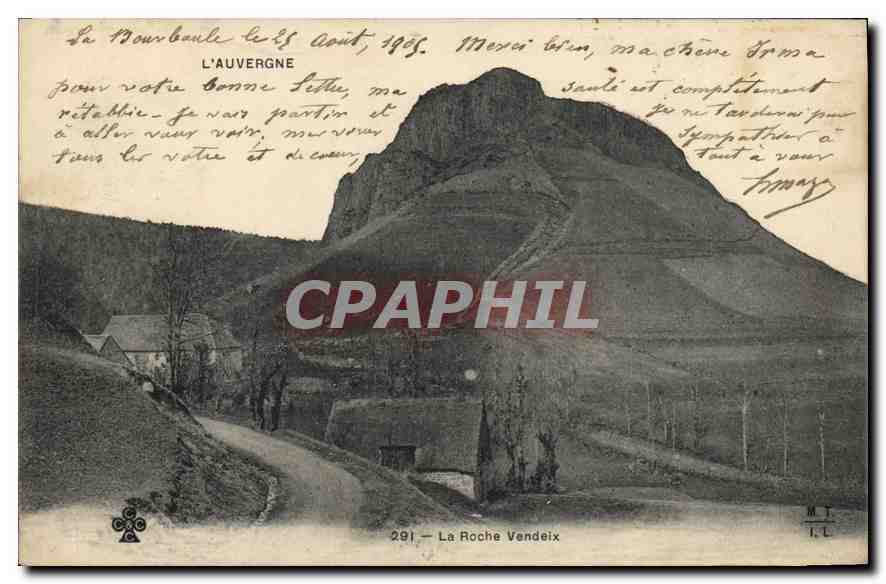 La Roche Vendeix — Bergblick — M.T. L. n°291