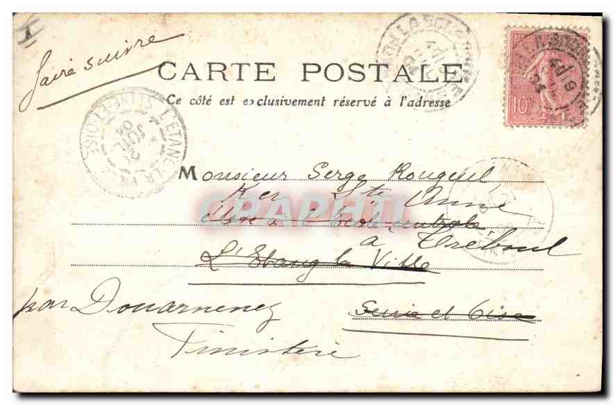La Roche Vendeix — L'Auvergne — M.T. n°291 — Verso