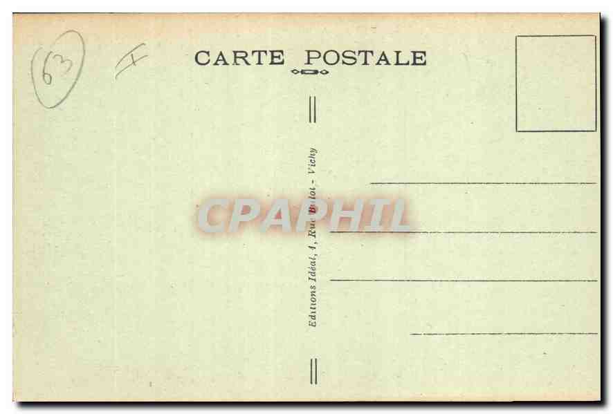 Église Romane de Volvic — Monument historique — Éditions Idéal, n°2700 — Verso