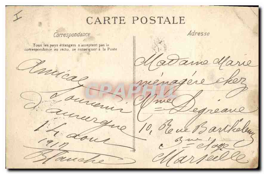 Thiezac - Cascade de la Chapelle N.-D. de Consolation — L'Auvergne, éditée par L'Auvergne — Achterkant