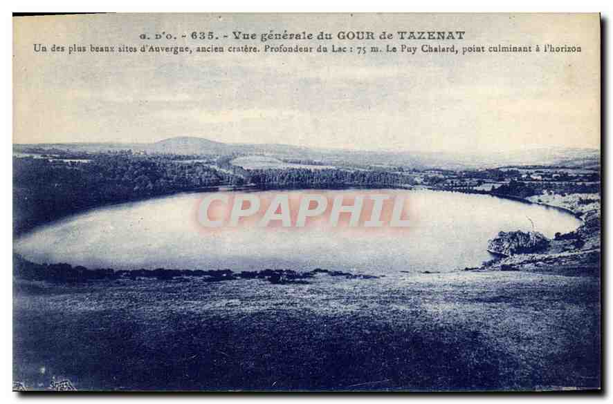 Gour de Tazenat — Vue générale — J. Gouttehanges (P.-de-D.) n° 635