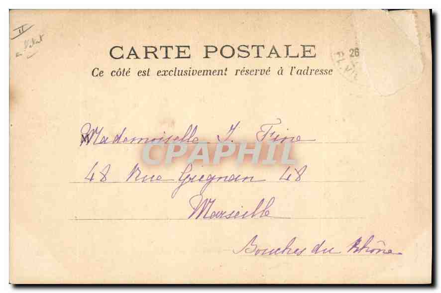 CPA Paris Gare St Lazare Cour du Havre  — Rückseite