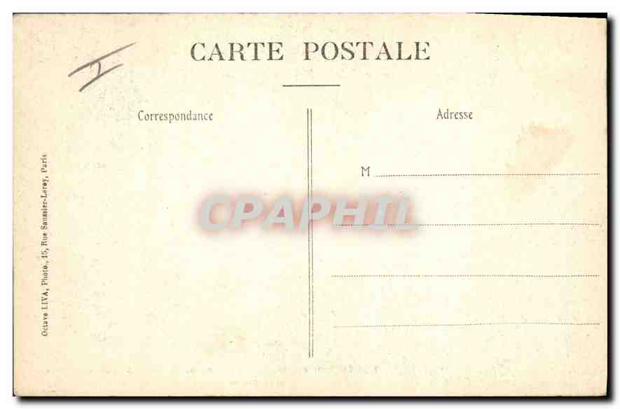 N.-D. du Travail — La Grande Nef — construite par souscription populaire en 1901 — Verso