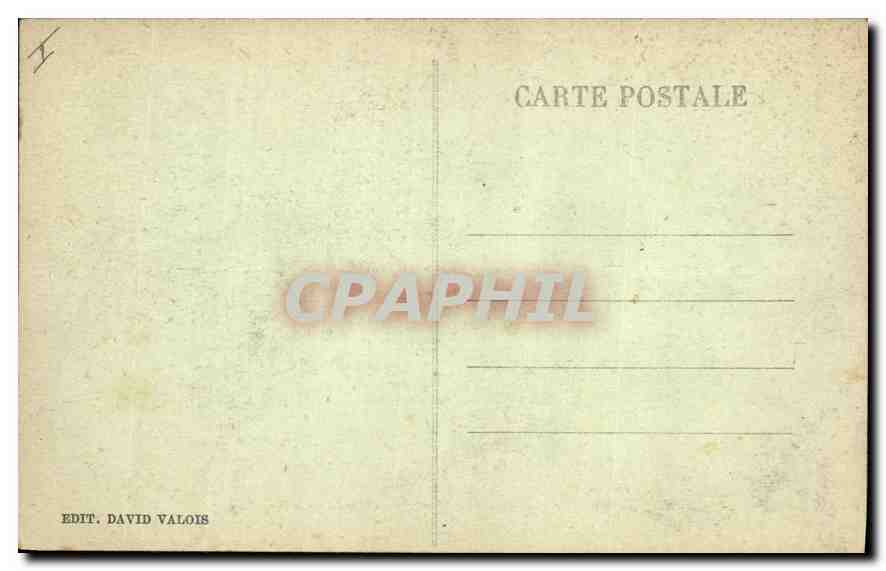 CPA Paris Jardin Notre Dame  — Verso