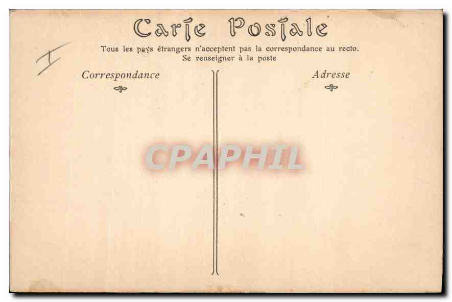 CPA Paris Eglise Saint Francois de Sales Rue Bremontier  — Verso