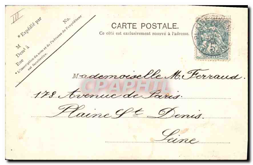 CPA Paris L'Eglise St Philippe du Roule  — Verso