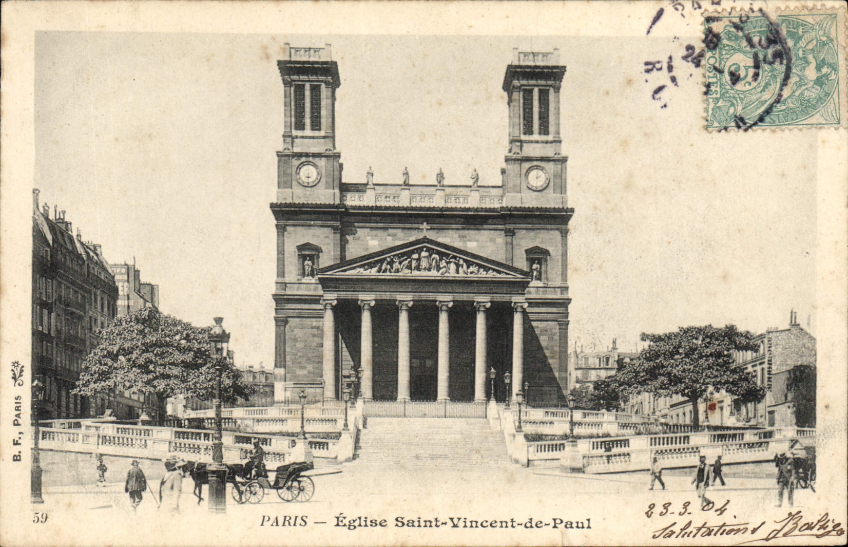 Paris — Église Saint-Vincent-de-Paul — B. F., Paris, n° 59