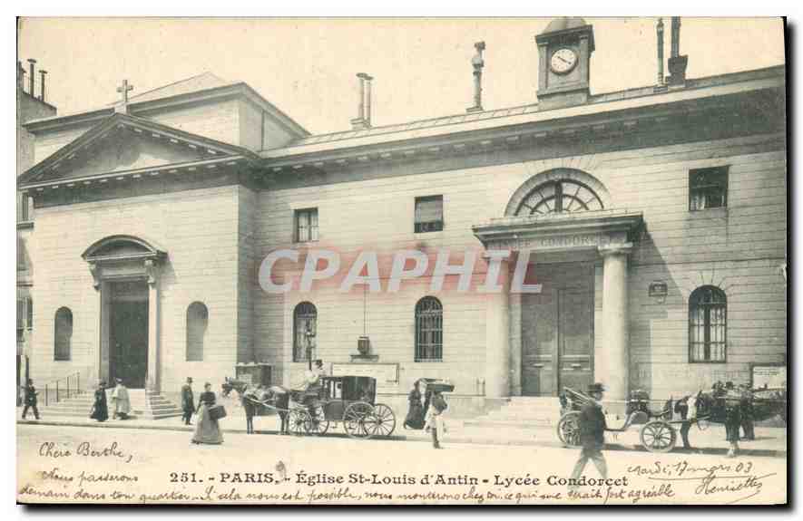Paris - Église St-Louis d'Antin - Lycée Condorcet — CPAPHIL n°251