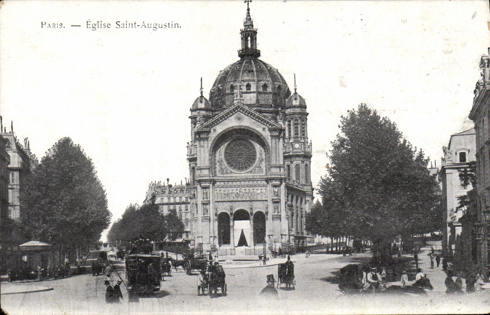 CPA Paris Eglise Saint Augustin 