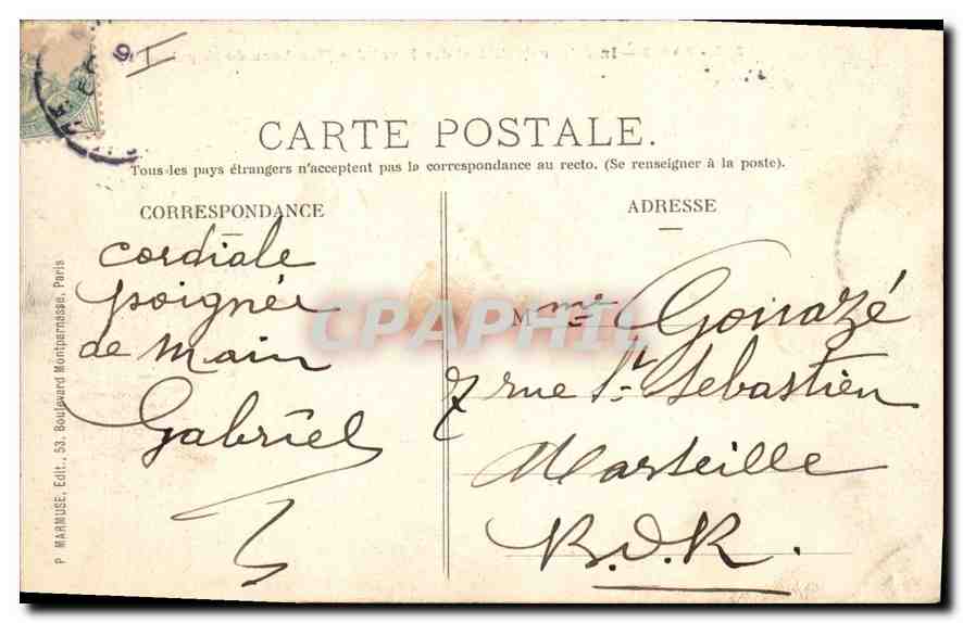 CPA Paris Interieur de l'Hotel des Invalides Tombeau de Napoleon I  — Verso