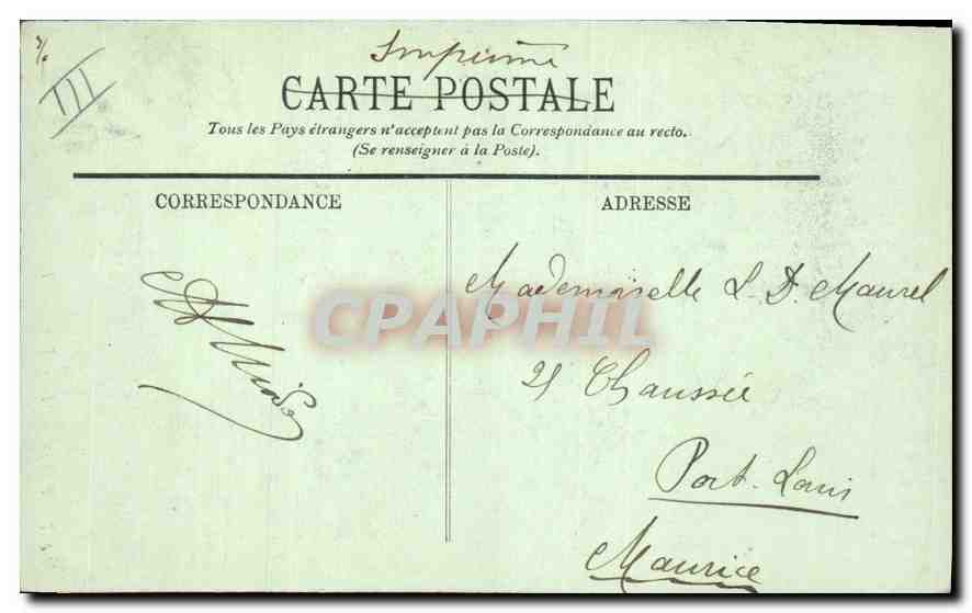 CPA Paris Notre Dame  — Verso