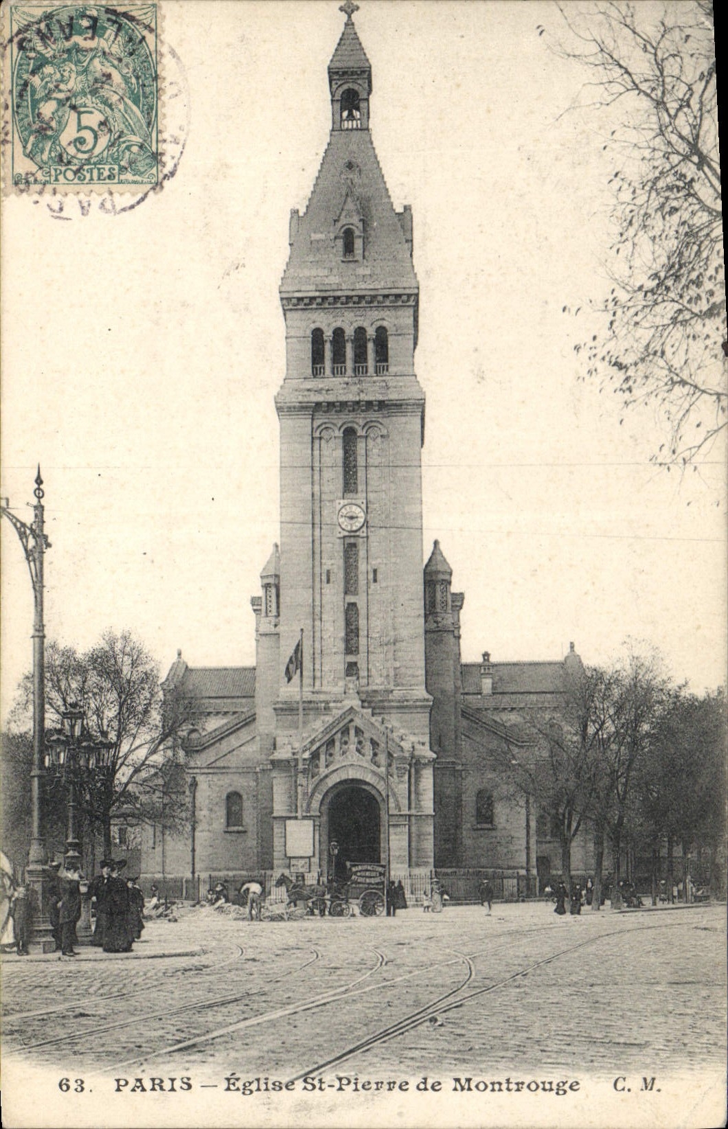 CPA Paris Eglise St Pierre de Montrouge 