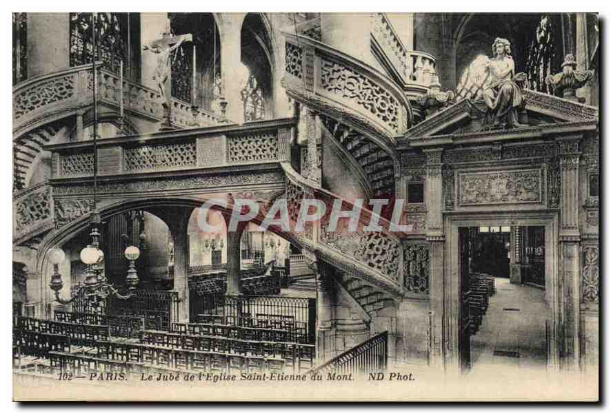 CPA Paris Le Jube de l'Eglise Saint Etienne du Mont 
