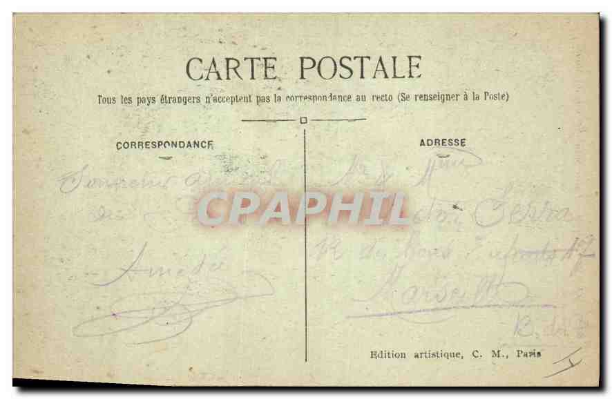 CPA Paris Eglise Saint Etienne du Mont  — Verso