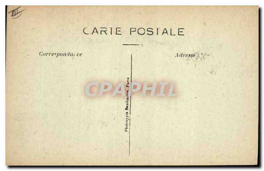 Abbaye de Saint-Denis — Comparaison historique — J.F.-30, Phototypie Bauduère, Paris — Rückseite