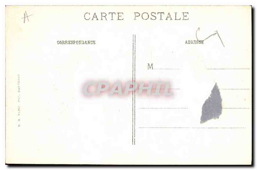 CPA Paris L'Eglise de la Sorbonne et le monument d'Auguste Comte  — Rückseite