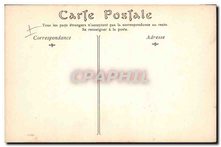 CPA Paris Eglise Saint Gervais la Nef  — Rückseite