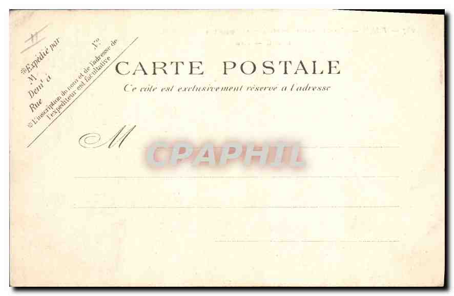 CPA Paris L'Eglise Sainte Marie des Batignolles — Verso