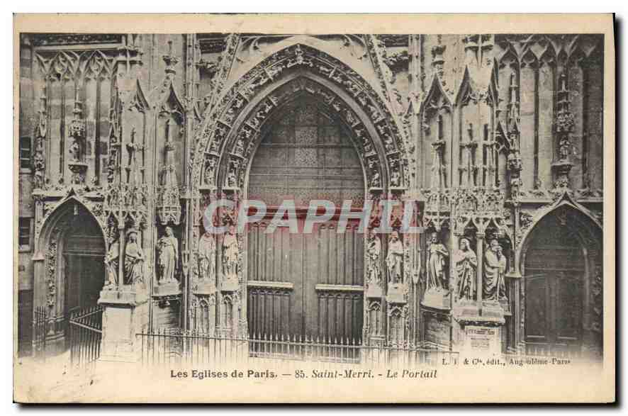 CPA Les Eglise de Paris Saint Merri Le Portail 