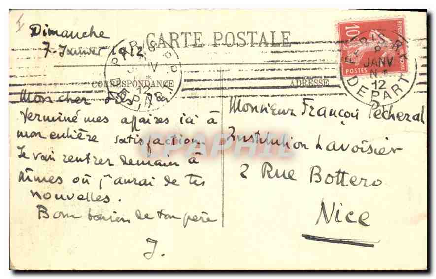 CPA Paris La Facade de Notre Dame  — Rückseite