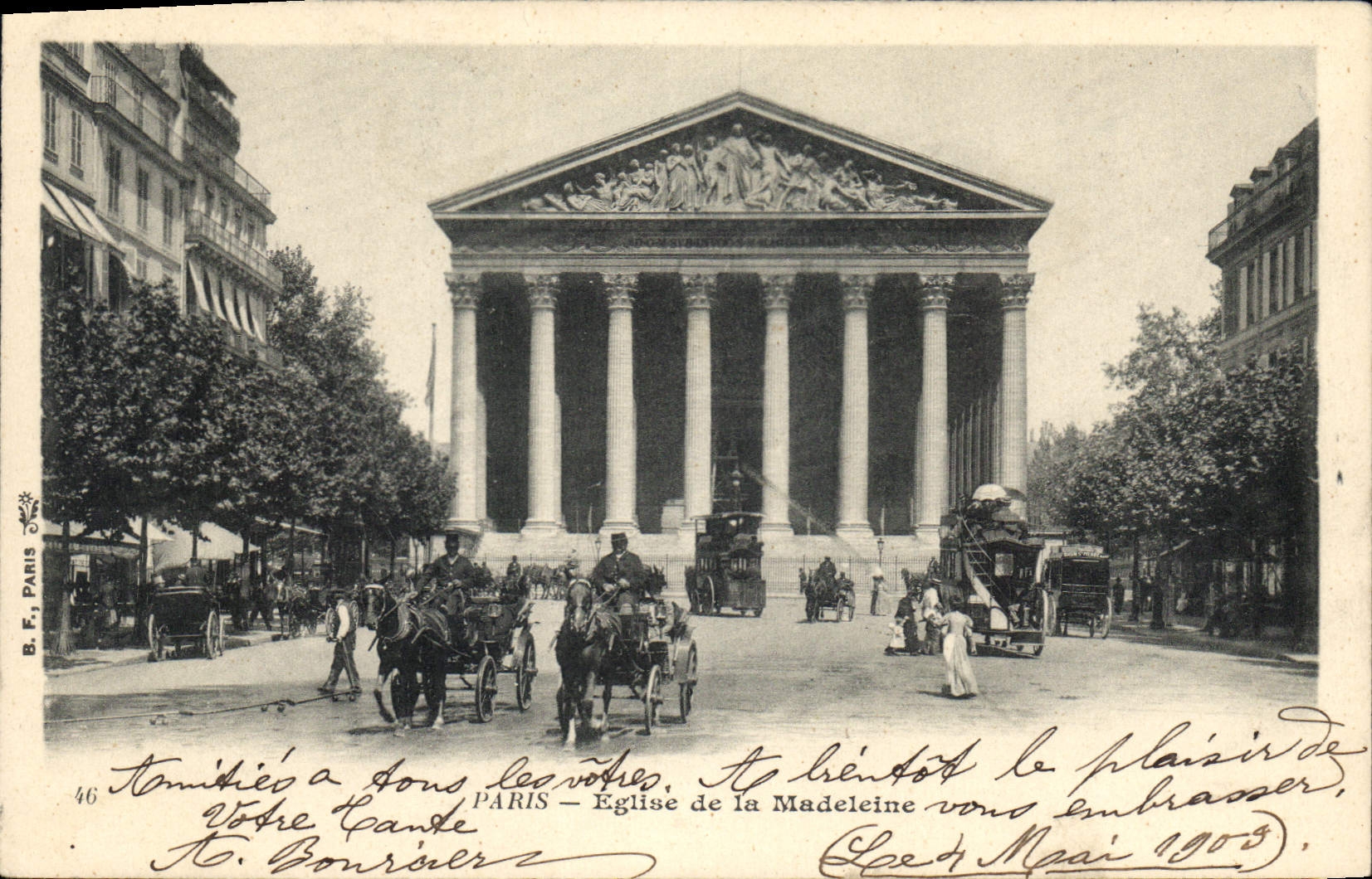 Paris — Église de la Madeleine — B.F. Paris n°46