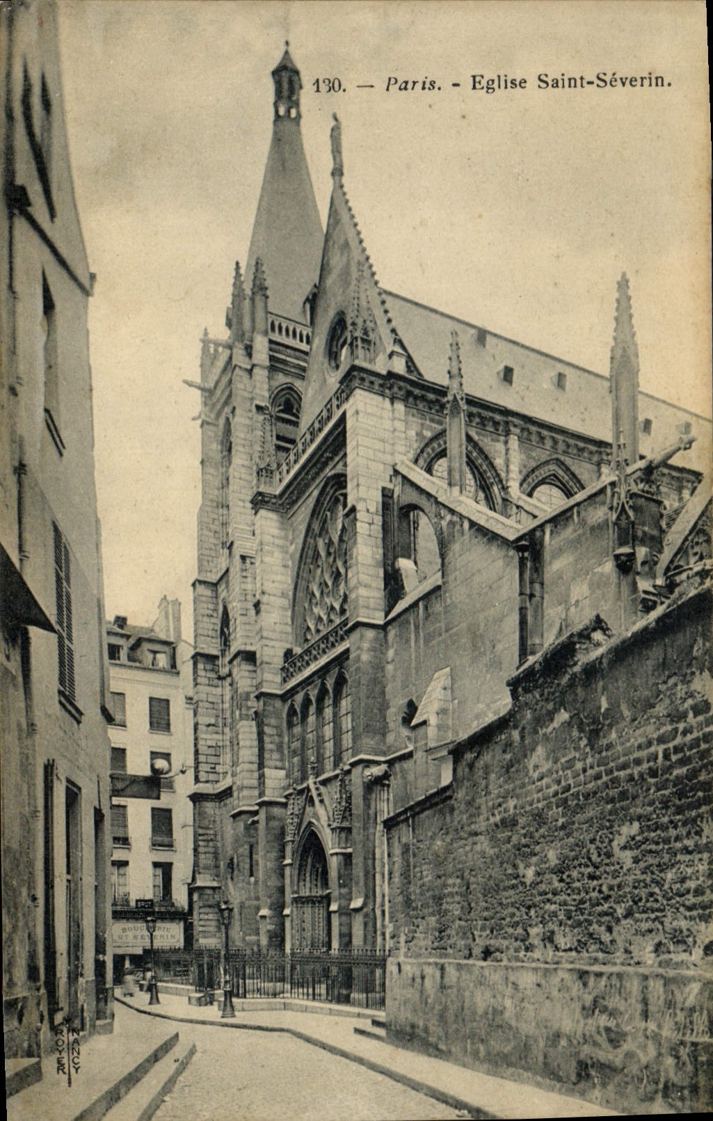 CPA Paris Eglise Saint Severin 