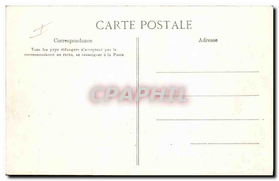 CPA Vernon Eure Chateau de Bizy  — Rückseite